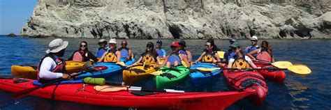 Sea Kayak Tour Discovery Swimming Snorkeling In Santorini From