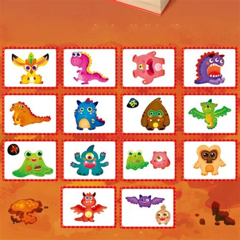 Carte Magnetica Cu Puzzle Dinozauri Si Monstruleti Monster Mobilization