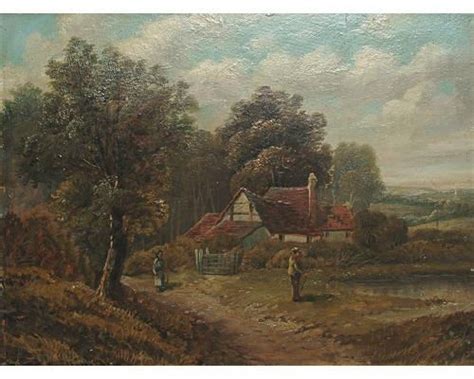 Jh Cole 2 Works Figures In Country Landscapes 1882 Mutualart