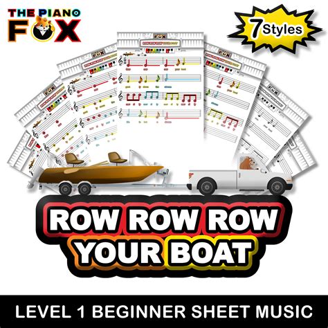 how to play row row your boat on piano