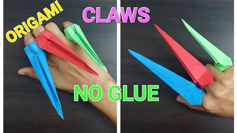 How To Make Origami Retractable Claws Youtube