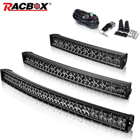 5d 22 32 42 Inch 200w 300w 400w Curved Led Light Bar Black Pearl Combo Led Work Light For