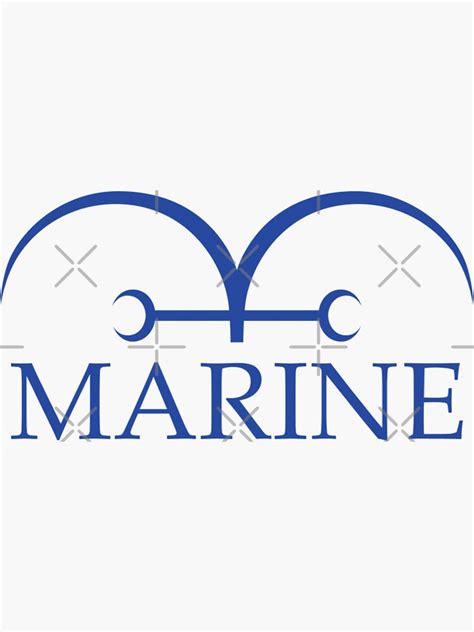 "One Piece Marine Flag Logo - Marineford" Sticker for Sale by ...