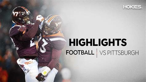 Virginia Tech Football Highlights Vs Pittsburgh Youtube