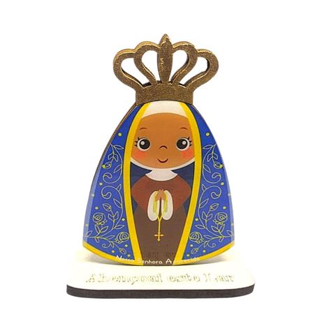 Nossa Senhora Aparecida Em Mdf Resina Lembrancinha 13cm Shopee Brasil