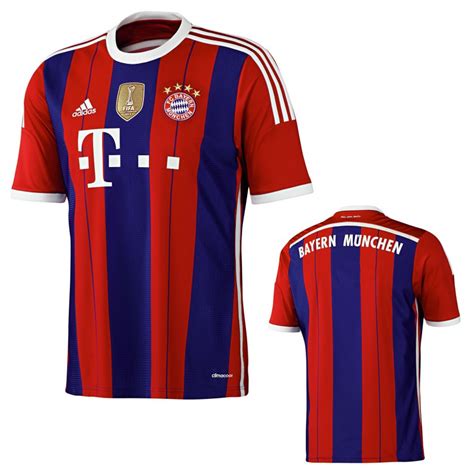 Bild FC Bayern München Heim Trikot Fußball Bundesliga Saison front