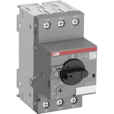 Abb Ms Motor Starters Specifications Abb Motor Starters