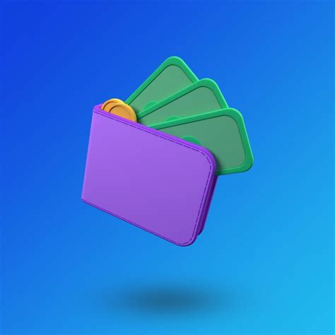 Premium PSD 3d Icon Wallet