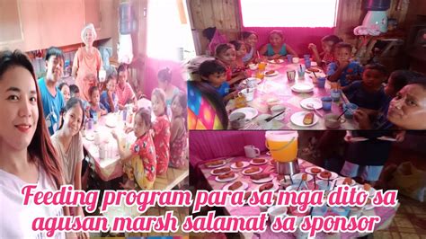 Feeding Program Para Sa Mga Bata Dito Sa Agusan Marsh Sobrang Saya Nila Maraming Salamat Sa