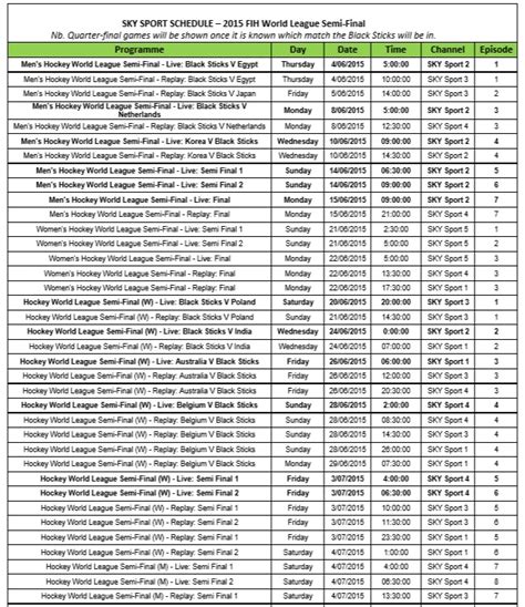 9 Free Sports Schedule Templates In Ms Word And Ms Excel