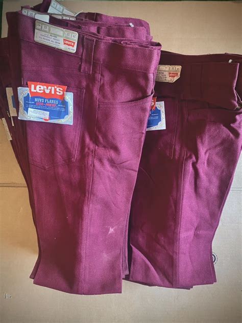 傷や汚れあり1970 s Levi sリーバイス スタプレ デッドストックLOT646 4484Nuvo Flares Sta Prest