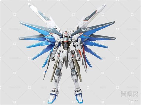 【高达，机器人手办3d模型】 现代vr有灯光有贴图max2016高达，机器人手办3d模型下载 Id468287 免费3dmax模型库 青模