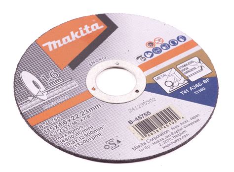 Disco Corte Metal Inox 4 1 2 X 1 6mm Makita