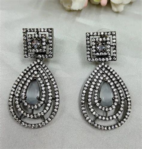 VICTORIAN AMERICAN DIAMOND EARINGS 819 C1 At Rs 300 American Diamond