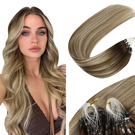 Amazon Sunny Micro Bead Hair Extensions Human Hair 22inch Micro