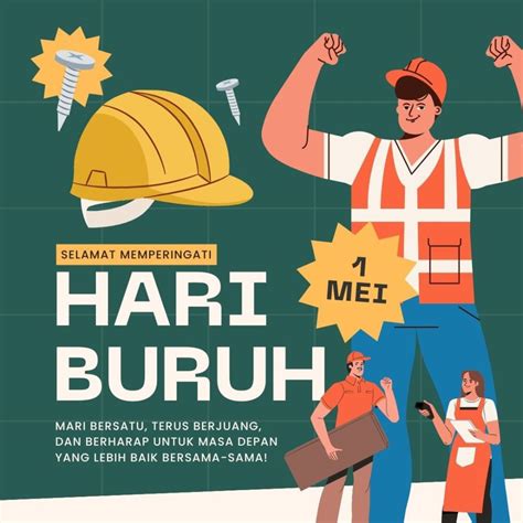 Poster Hari Buruh Cocok Disebar Ke Media Sosial