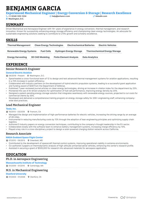 5 Aerospace Engineering Resume Examples & Guide for 2024