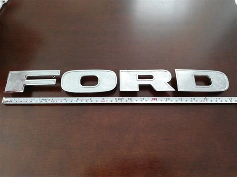 Emblema Ford Pick Up Letras Grandes Metal Mercado Libre