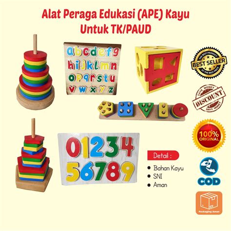 Jual Mainan Kayu Edukasi Anak Alat Peraga Untuk Anak Tk Paud Edukatif