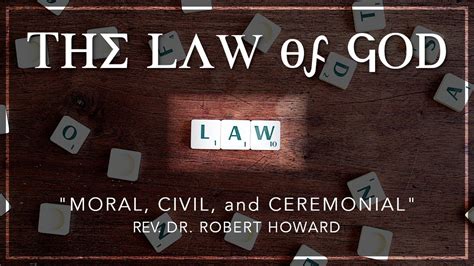 The Law Of God Moral Civil And Ceremonial The Law Of God Part 1