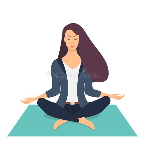 Yoga Girl Lotus Pose Stock Illustrations 13148 Yoga Girl Lotus Pose