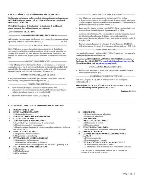 Pdf Caracter Sticas De La Informaci N De Depresores Del Sistema