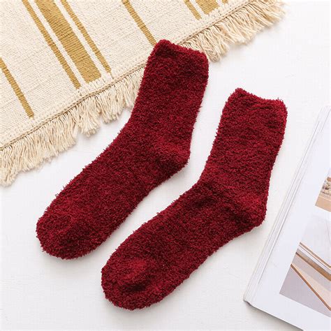 1pairs Cosy Bed Socks Mens Fluffy Home Sock Thick Indoor Winter Warm