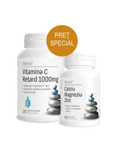 Calciu Magnziu Zinc Comprimate Vitamina C Retard Mg