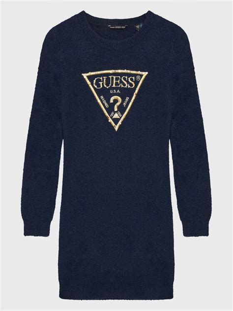 Guess Úpletové šaty J2BK00 Z3220 Tmavomodrá Regular Fit Modivo cz