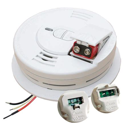 Kidde Hardwired 120-Volt Inter-Connectable Smoke Alarm With Battery ...