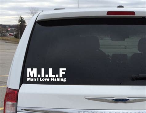 MILF Man I Love Fishing Decal Etsy