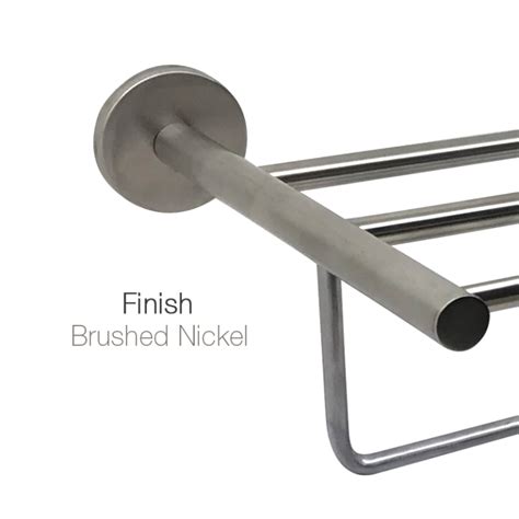 24" Brushed Nickel Towel Rack in Atlanta,Ga | Aluids