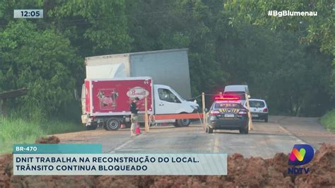 Dnit Trabalha Em Trecho Da BR 470 Em SC