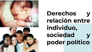 Derechos Y Relaci N Entre Individuo Sociedad Y Poder Pol Tico By