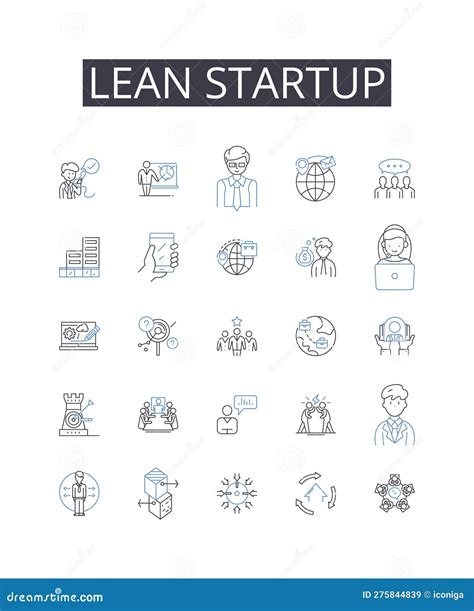 Scrum Methodology Line Icons Collection Sprint Agile Backlog Daily