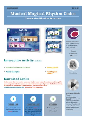 Musical Magical Rhythm Codes - Interactive Activity | Teaching Resources