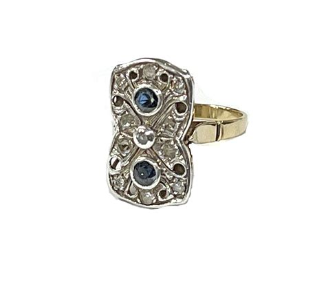 Vintage Sapphire and Diamond Ring