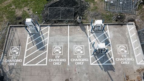 Ev Charging Bay Markings In Chicago North Il G Force