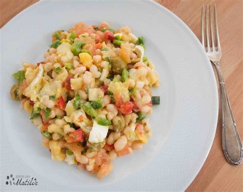 Empedrat Ensalada De Bacalao Alubias Y Vegetales Galletas Para Matilde