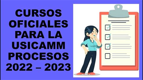 Soy Docente Cursos Oficiales Para La Usicamm Procesos 2022 2023