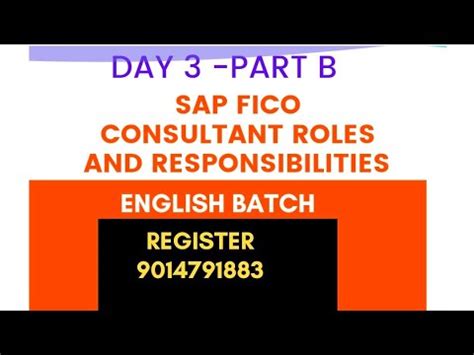 Sap Fico Consultant Roles And Responsibilities In Real Time Sap Fico