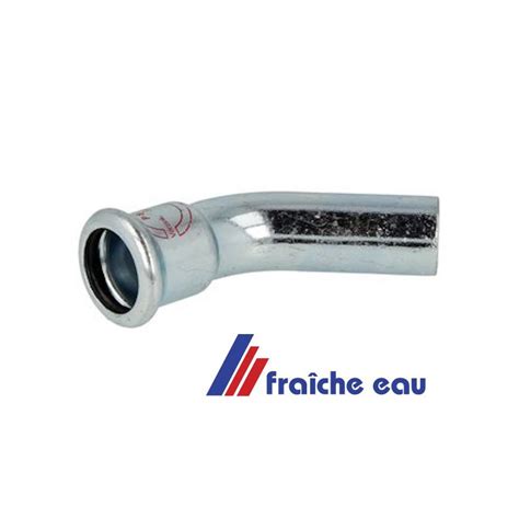 Acier Lectro Zingu Sertir Pour Installation Chauffage Coude Mm