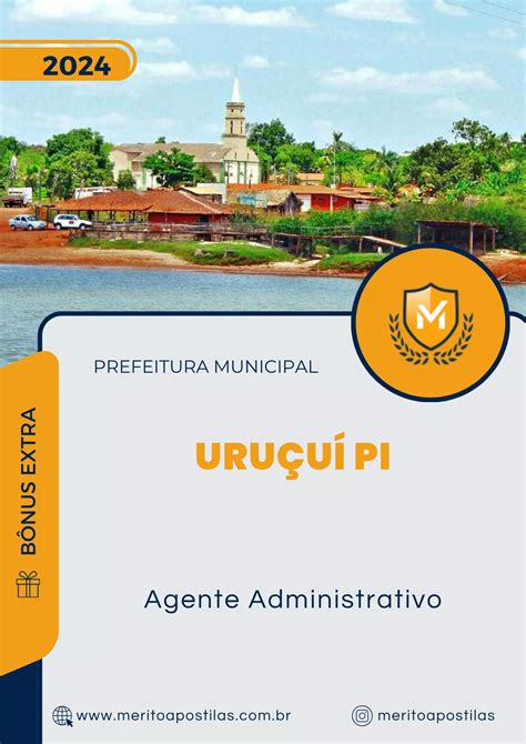 Apostila Agente Administrativo Prefeitura de Uruçuí PI 2024 Mérito