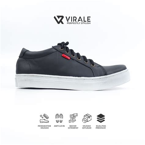 Jual Sepatu Sneakers Kulit Asli Pria FELIX Virale Official Shopee