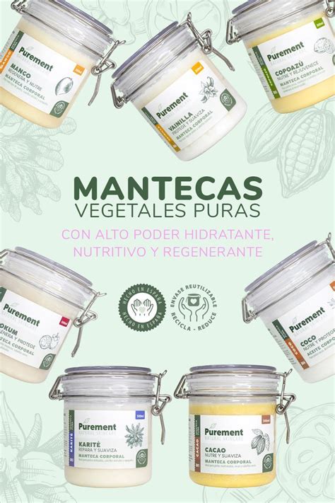 Mantecas Vegetales Puras Mantequilla Vegetales Natural