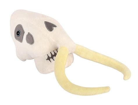 GIANTmicrobes Fuzzy Fossils Woolly Mammoth Skull dinosaur plush