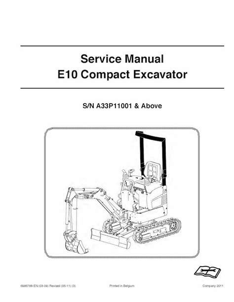 Manual De Servicio Pdf De La Excavadora Compacta Bobcat E