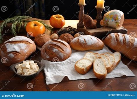 shapes  bread   countries   table stock