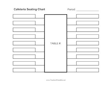 School Cafeteria Seating Chart