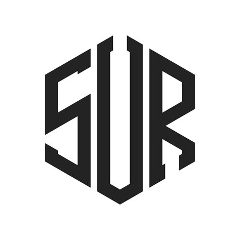 premium vector sur logo design initial letter sur monogram logo